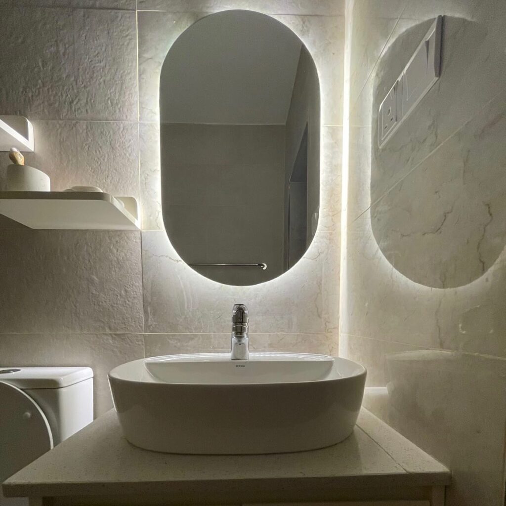 Luma Oval Backlit Mirror