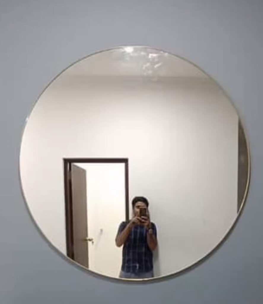 2 Feet Circular Framed Mirror