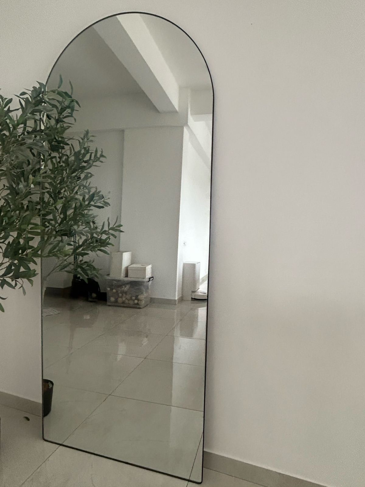 6x2 Feet Arch Mirror Thin Frame
