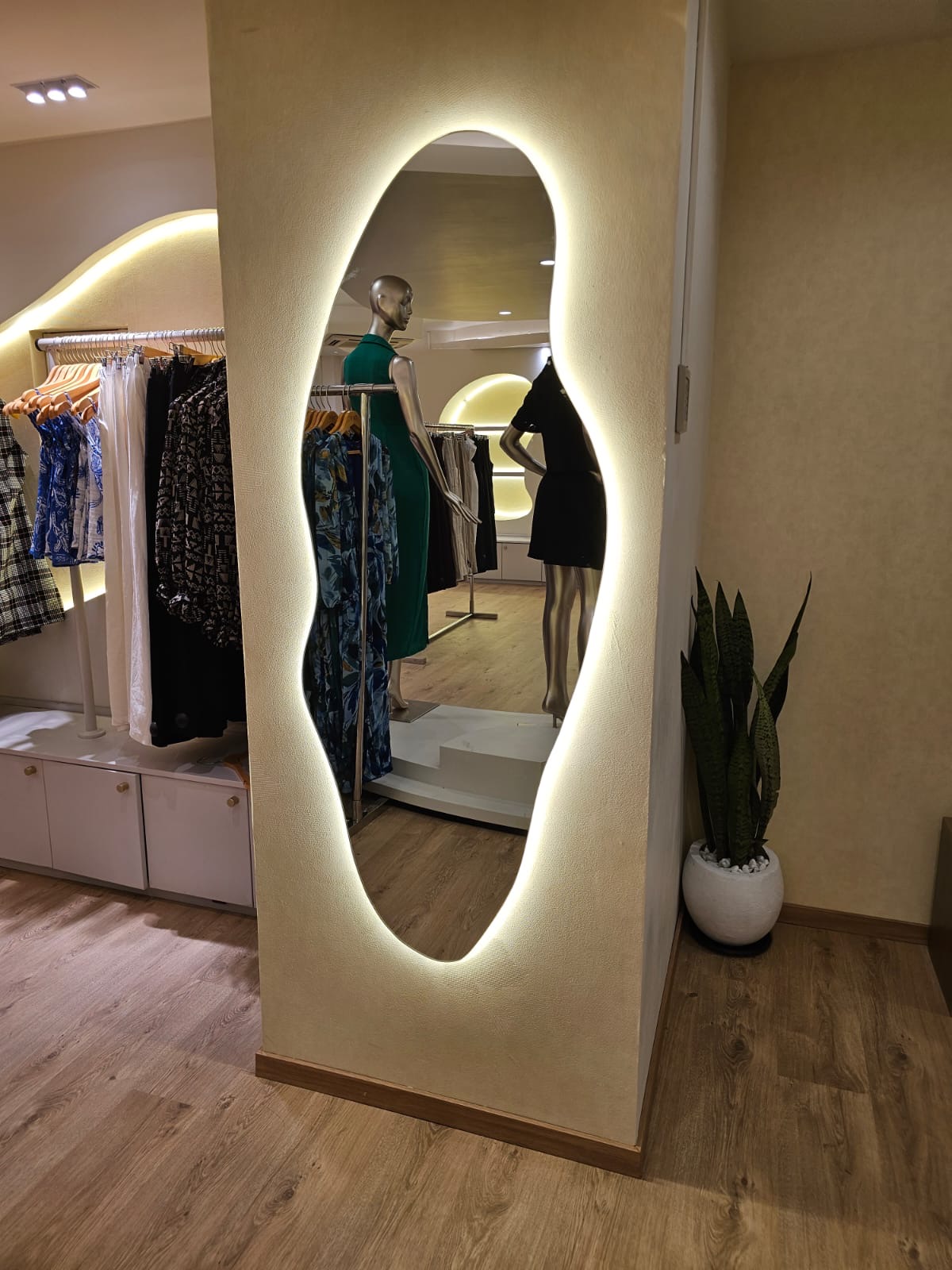 5x2 Feet Abstract Mirror Tavy - Image 2